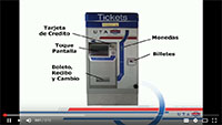 how to use ticket kiosk Spanish version