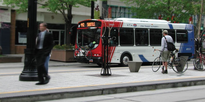 Downtown bus image